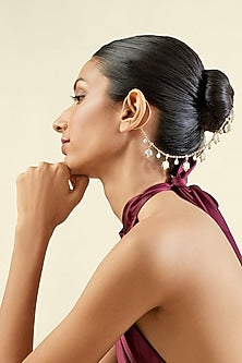 Gold Plated Hand-Cut Mirror Ear Chains