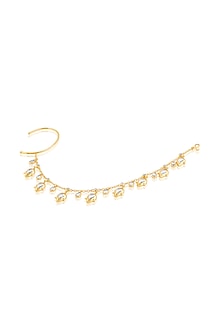 Gold Plated Hand-Cut Mirror Ear Chains