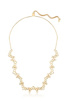 Gold Plated Hand-Cut Mirror Choker Necklace