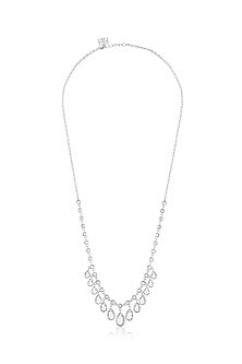 Gold Plated Hand-Cut Mirror Filigree Pendant Necklace