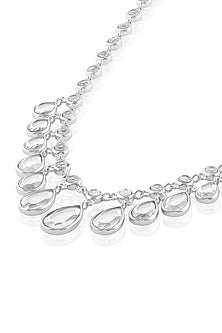 Gold Plated Hand-Cut Mirror Filigree Pendant Necklace