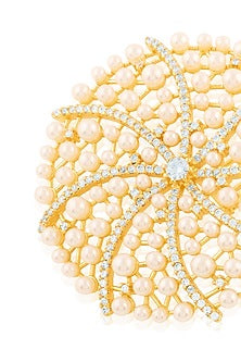 Gold Plated Pearl Stud Earrings
