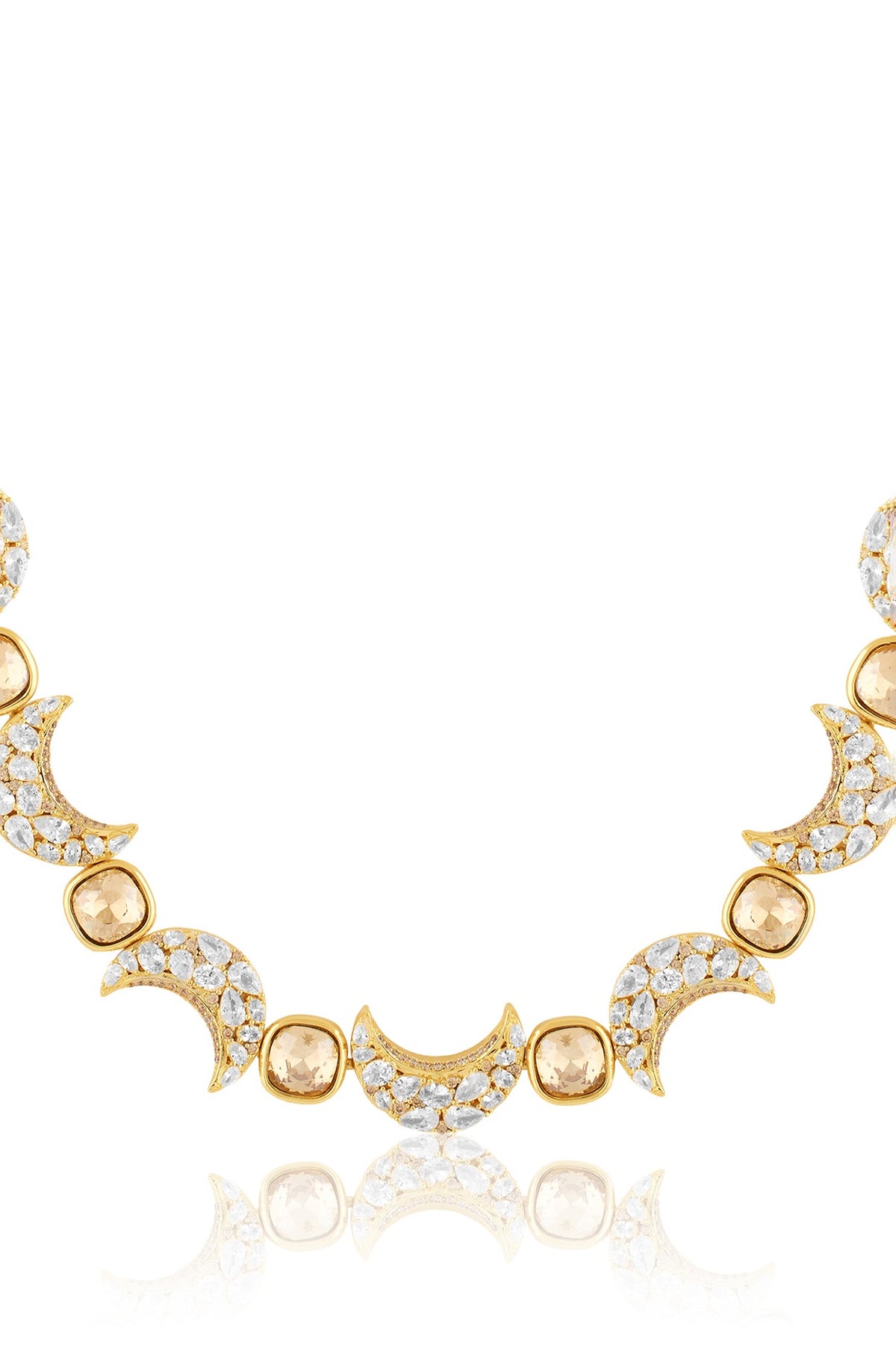 Gold Plated Crystal Zirconia Necklace