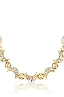 Gold Plated Crystal Zirconia Necklace