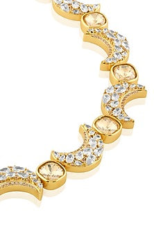 Gold Plated Crystal Zirconia Necklace