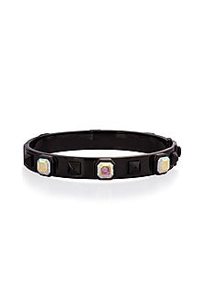 Black Rhodium Finish Abalone Bracelet