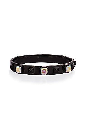Black Rhodium Finish Abalone Bracelet
