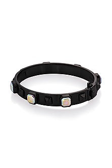 Black Rhodium Finish Abalone Bracelet