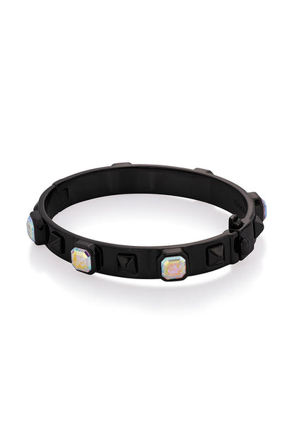Black Rhodium Finish Abalone Bracelet