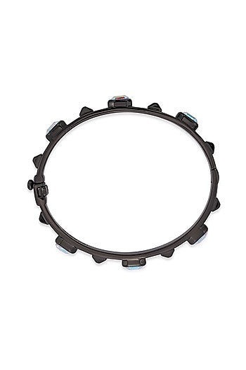 Black Rhodium Finish Abalone Bracelet