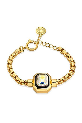 Gold Finish Amethyst Bracelet