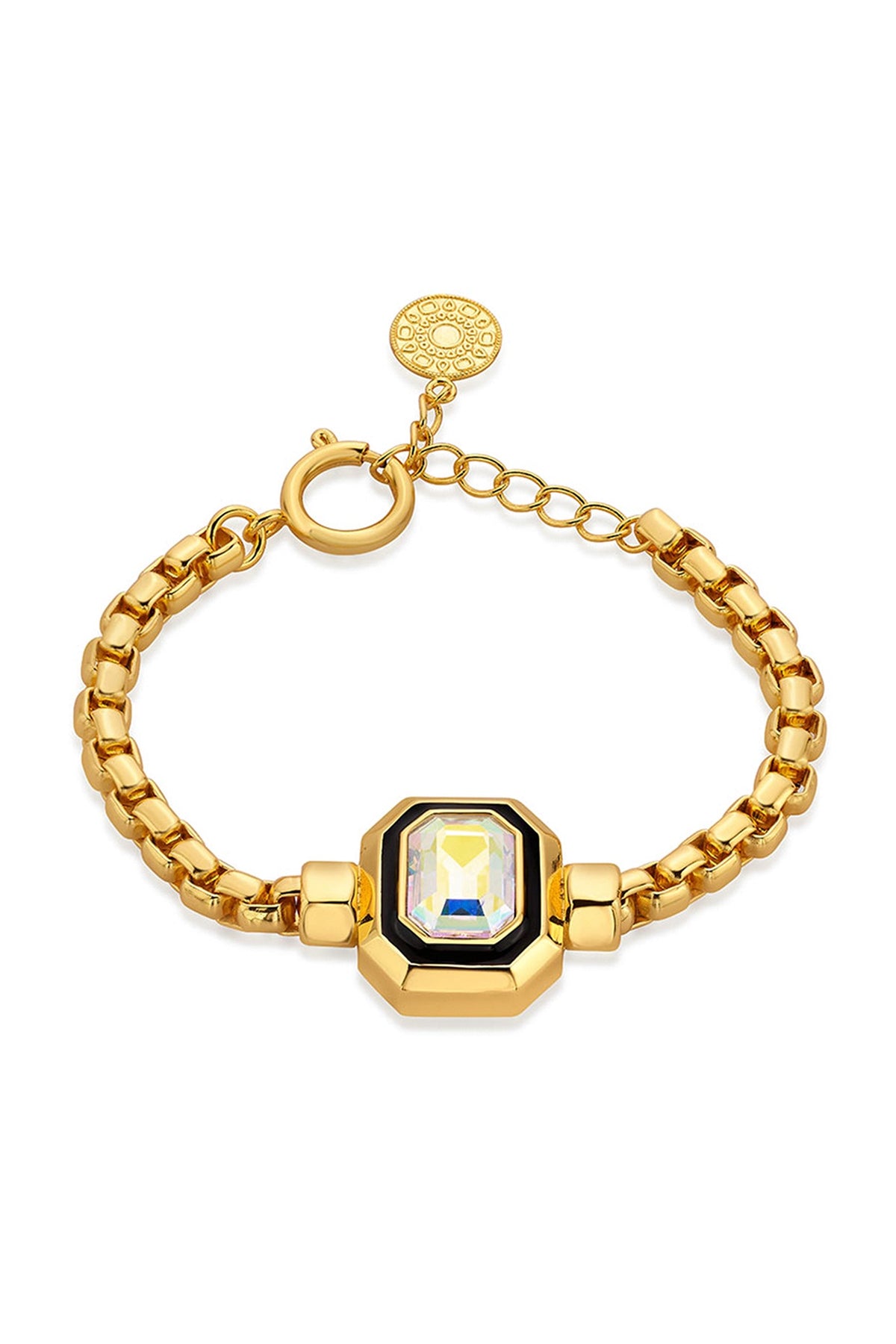 Gold Finish Amethyst Bracelet