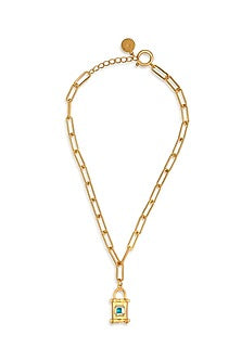 Gold Finish Pendant Necklace