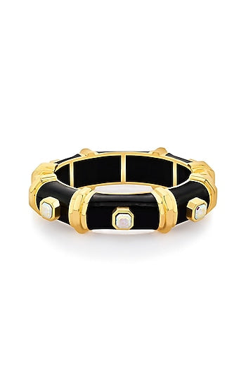 Gold Finish Resin Bangle