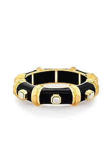 Gold Finish Resin Bangle