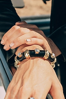 Gold Finish Resin Bangle