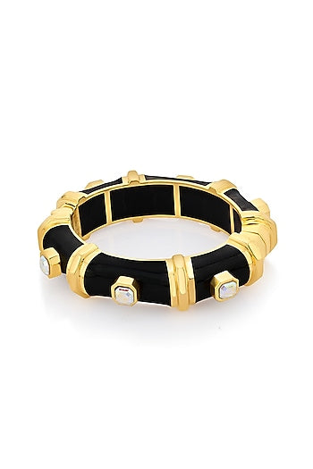 Gold Finish Resin Bangle