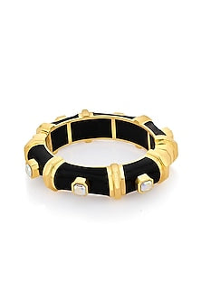 Gold Finish Resin Bangle