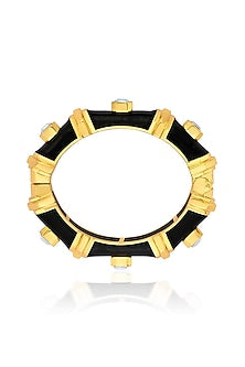 Gold Finish Resin Bangle