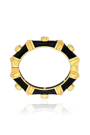 Gold Finish Resin Bangle
