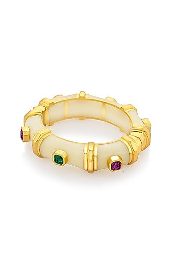 Gold Finish Resin Bangle