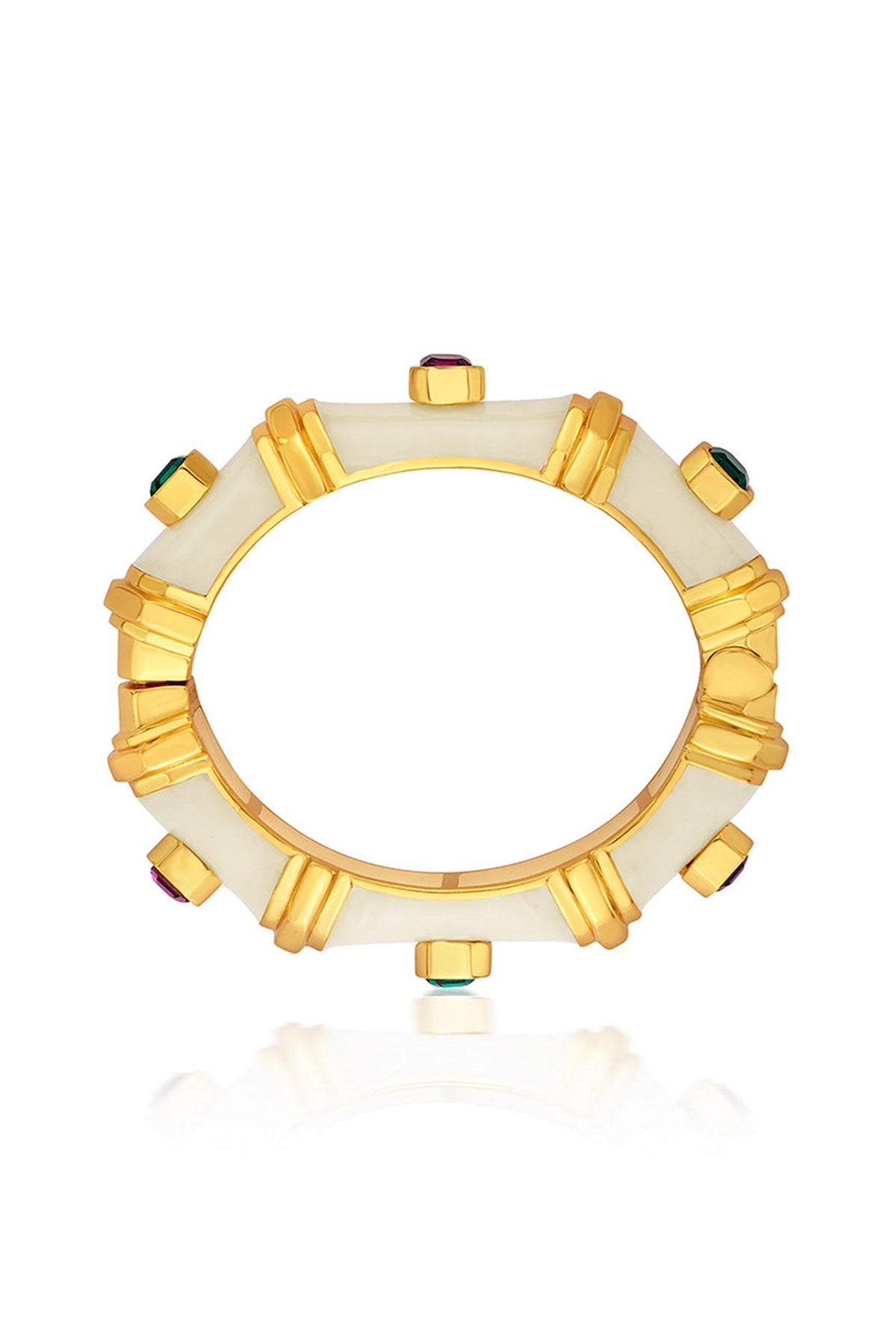 Gold Finish Resin Bangle