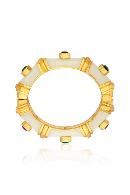 Gold Finish Resin Bangle