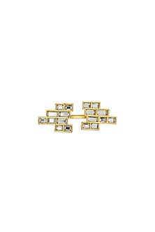 Gold Finish Mirror Ring