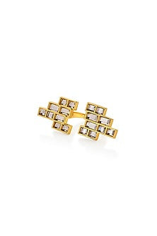 Gold Finish Mirror Ring