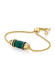 Gold Plated Quartz & Mirror Bracelet