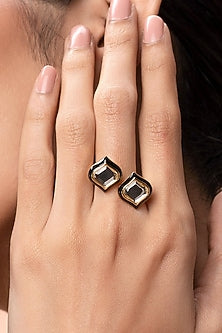 Gold Plated Mirror Ring