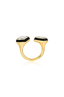 Gold Plated Mirror Ring