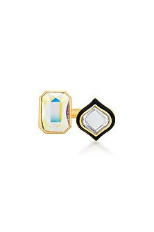 Gold Plated Mirror Ring