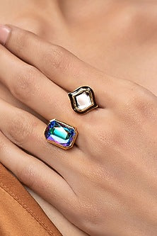 Gold Plated Mirror Ring