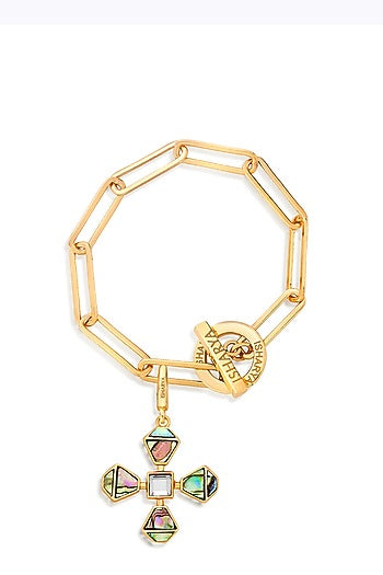 Gold Finish Link Bracelet