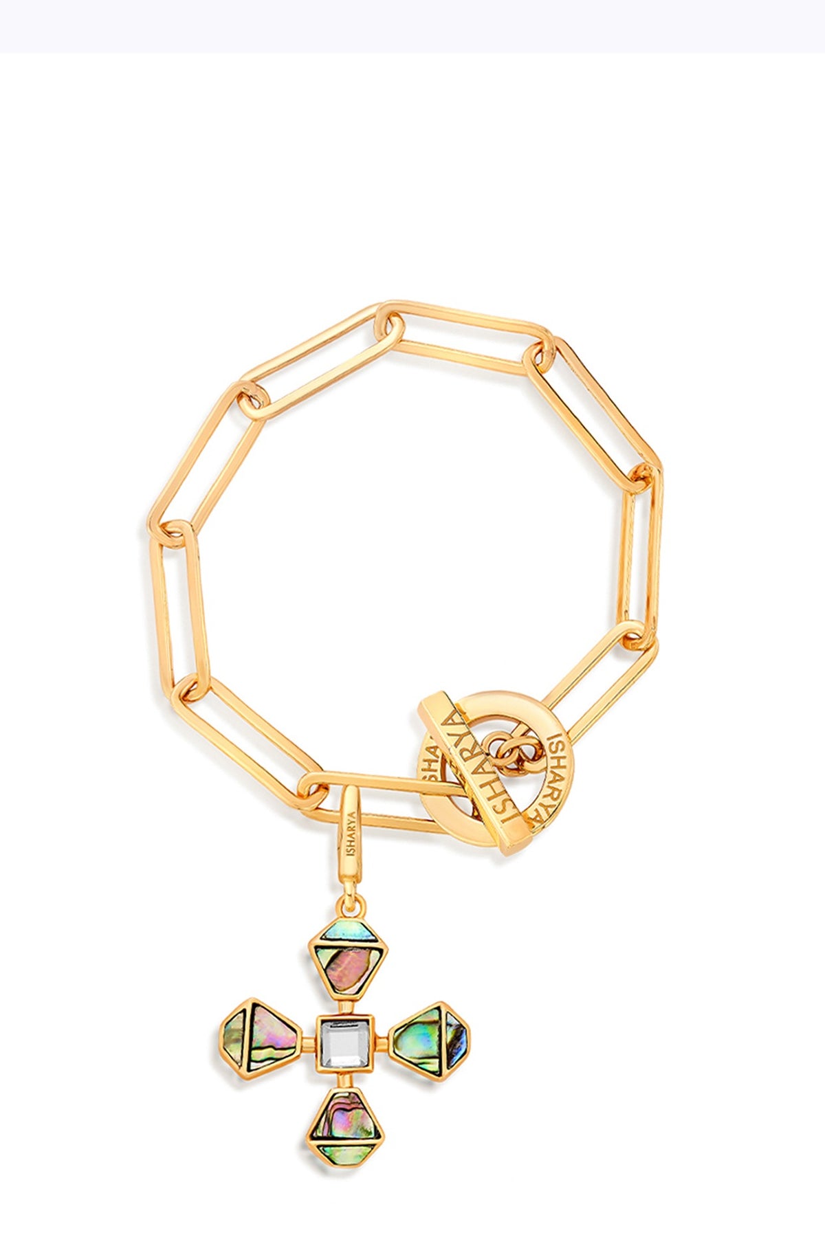 Gold Finish Link Bracelet