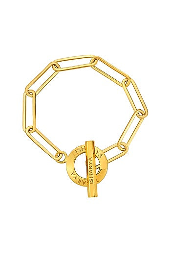 Gold Finish Link Bracelet
