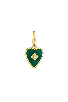Gold Finish Heart Charm