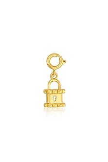 Gold Finish Key Charm
