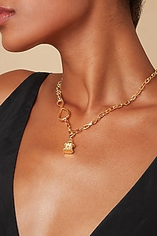 Gold Finish Key Charm