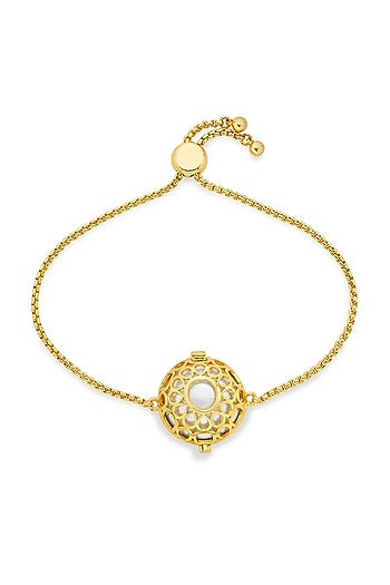 Gold Plated Pearl & Crystal Bracelet