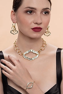 Gold Plated Mirror Cuff