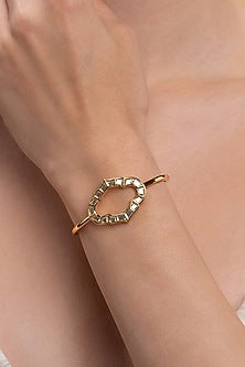 Gold Plated Mirror Cuff