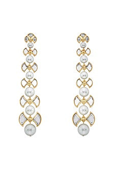 Gold Plated Waterfall Dangler Earrings