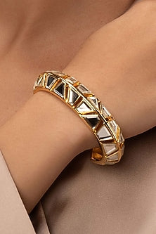 Gold Plated Mirror Cuff