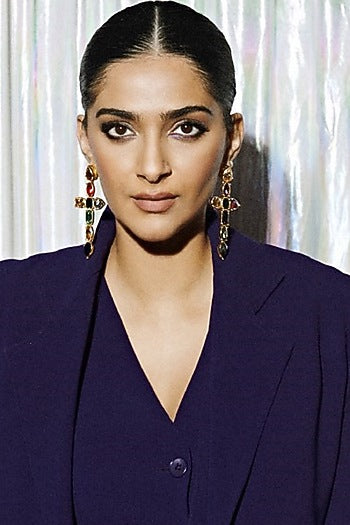Gold Plated Multi-Colored Crystal Dangler Earrings