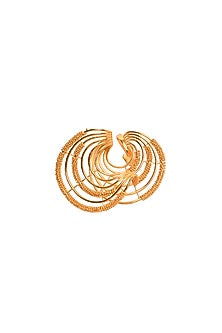 Yellow Gold Finish Twirl Ring