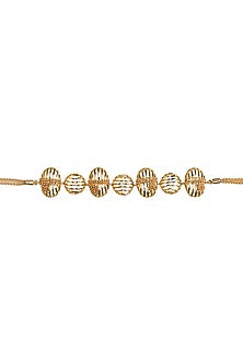 Gold Finish Mini Orb Choker Necklace