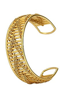 Gold Finish Dart Cuff
