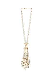 Gold Finish Shell Pearl Handcrafted Necklace